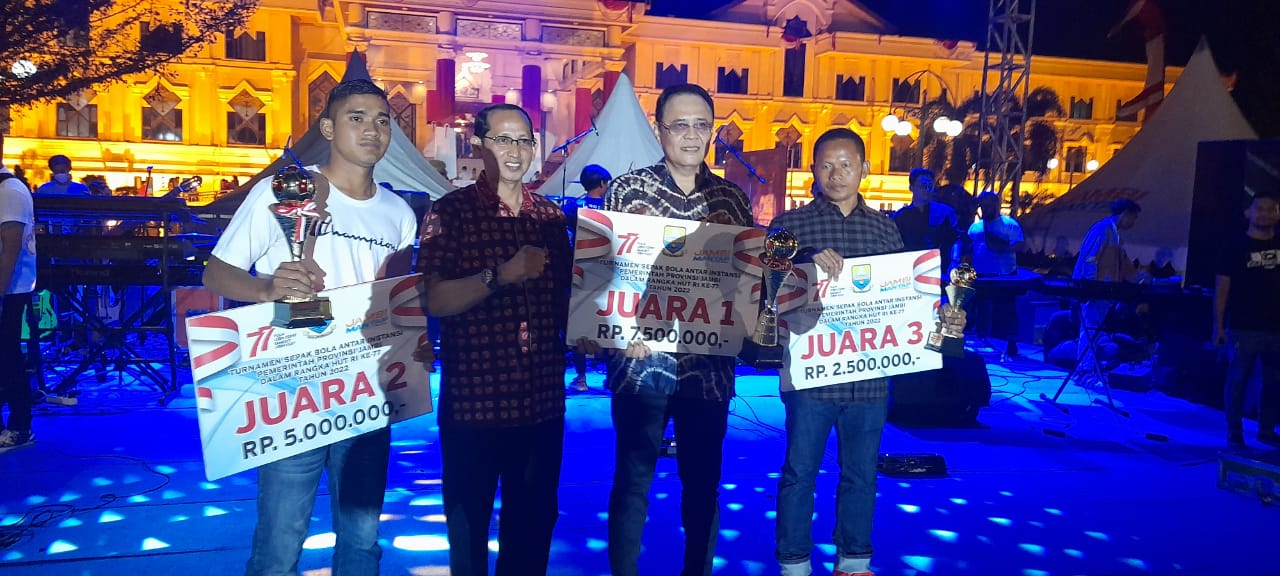 JUARA 1 TURNAMEN SEPAKBOLA ANTAR INSTANSI DALAM RANGKA MEMPRINGATI HARI KEMERDEKAAN RI TAHUN 2022
