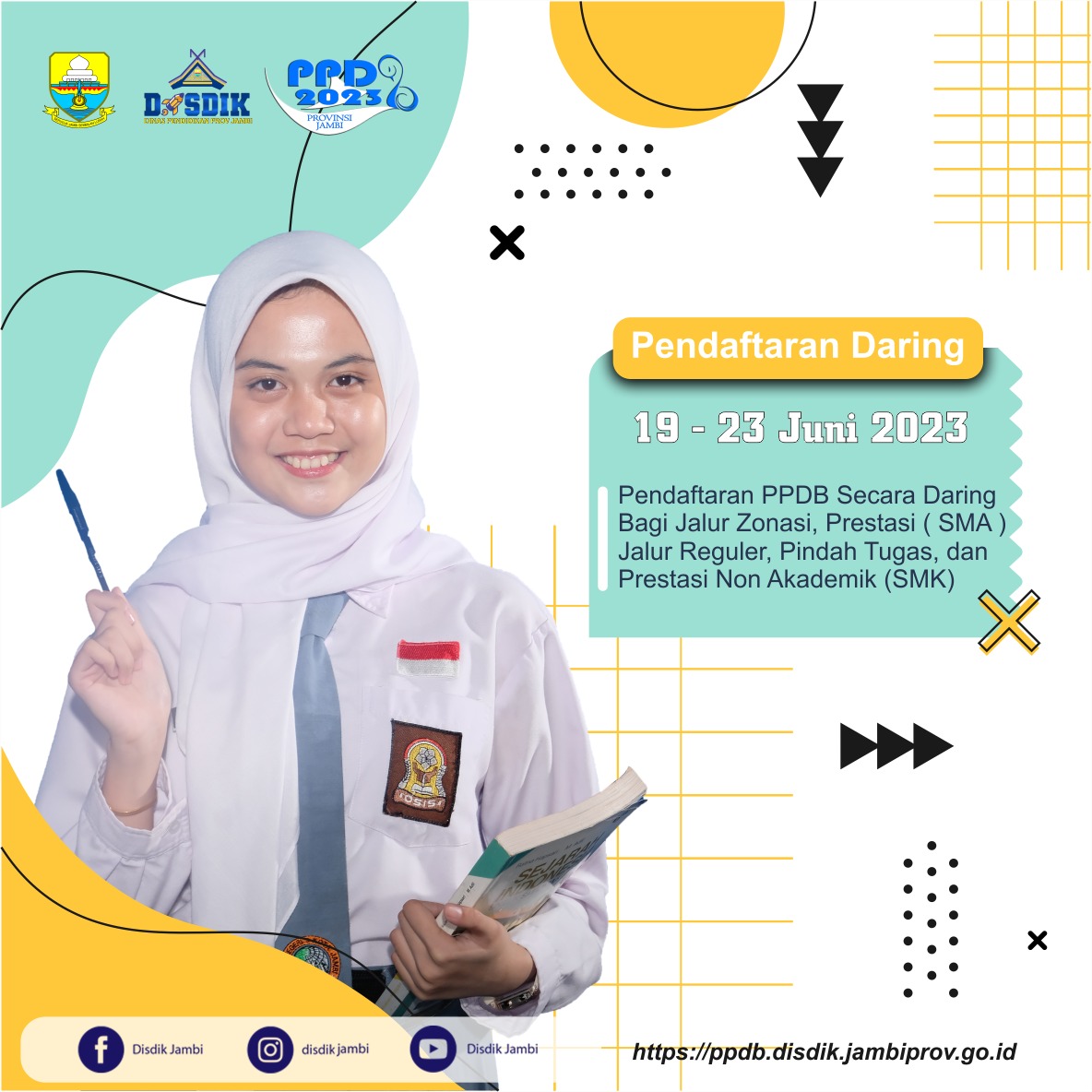 Pendaftaran PPDB Jalur Zonasi, Prestasi dan Pindah Tugas Orang Tua/Wali dan Prestansi Non Akademik SMK